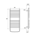 Полотенцесушитель водяной Point Альфа П12 500х800, хром Фото 3
