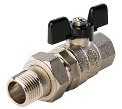 Кран шаровый с американкой 1/2" б. г/ш Stout