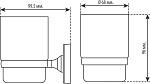 Стакан для зубных щеток BASIC BGH0100 Фото 2