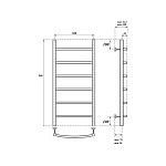 Полотенцесушитель водяной Point Афина П6 500х800,бронза Фото 3