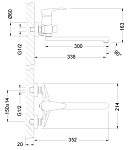 Смеситель Lemark Linara LM0451C для ванны и умывальника Фото 2