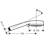 Душевая лейка Hansgrohe Crometta 100 Vario 4jet  Фото 2