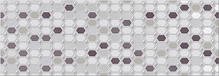 Декор Eletto Ceramica Malwiya Grey Geometria 24.2x70 Фото 1