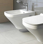 Биде подвесное Duravit DuraStyle 370х540 с переливом, 1 отв. Фото 2