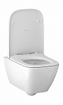 Унитаз подвесной безободковый GEBERIT Smyle Square сиденье с микролифтом Фото 2