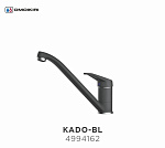Смеситель для кухни OMOIKIRI KADO-BL черный/хром (4994162) Фото 1