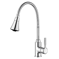 Смеситель для кухни Ledeme 4199L с гибким изливом