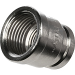 Муфта переход. 1/2х3/8" ник. Stout Фото 3