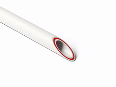 Труба АРМИРОВАННАЯ ВОЛОКНОМ 20/PN 20 RUBIS (SDR7.4) PRO AQUA (шт-4м) белая