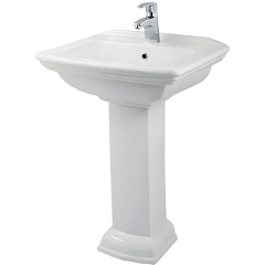Раковина с пьедесталом Creo Ceramique ORLEANS 600х475х870 белая 