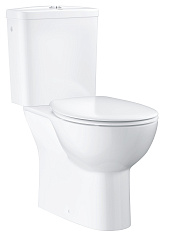 Унитаз-компакт Grohe Bau Ceramic безободковый с микролифтом, нижний подвод