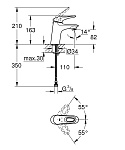 Смеситель для раковины GROHE Eurostyle New Фото 2