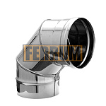 Колено Ferrum 90 (430/0,5 мм) Ф100 Фото 1