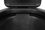Унитаз напольный безободковый Azario Black King c сидением микролифт Фото 7