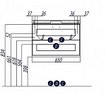 Тумба с раковиной Акватон "Леон 65" дуб бежевый Фото 2