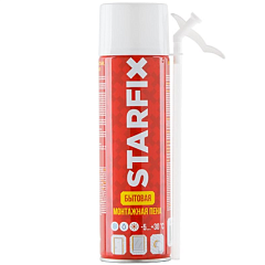 Пена монтажная бытовая всесезонная STARFIX Straw Foam (500мл)