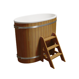 Купель одноместная PolarSpa Стандарт плюс K79ТР Термососна, без печи Фото 1