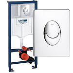 Инсталляция Grohe Rapid SL (кнопка овальная глянцевая Skate Air) Фото 1