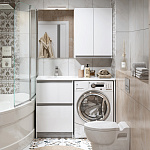 Тумба с раковиной Alavann Soft Silver 120 белая Фото 3