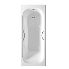 Ванна чугунная Roca Malibu 160x75 с комплектом ножек и ручек