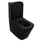 Унитаз напольный безободковый Azario Black King c сидением микролифт Фото 2