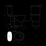 Унитаз-компакт Sanita Luxe Art с сиденьем микролифт Фото 5