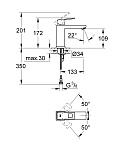 Смеситель GROHE Eurocube для раковины Фото 2