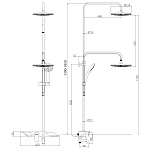 Душевая система Lemark Tropic LM7003C смеситель с изливом Фото 3