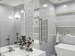 Декор Eletto Ceramica Malwiya Grey Geometria 24.2x70 Фото 2