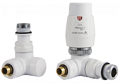 Комплект радиаторных клапанов VarioTerm Vision Thermo, Белый