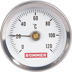 Термометр биметалический накладной с пружиной (Dn 63, 120 С) ROMMER