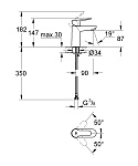 Смеситель Grohe Bau Edge для раковины Фото 2