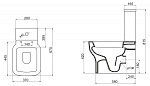 Унитаз-компакт безободковый BelBagno VASO сиденье с микролифтом Фото 3