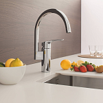 Смеситель для кухни Grohe Eurosmart 2021 высокий излив  Фото 5