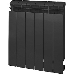 Радиатор биметаллический Global STYLE PLUS 500/80 8 секций (цвет cod.07 черный metallizzato)