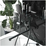 Смеситель для ванны Konner STICK STK1600BK черный Фото 3