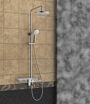 Душевая система Lemark Tropic LM7003C смеситель с изливом Фото 2