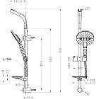 Душевой гарнитур Lemark LM8072C Фото 2