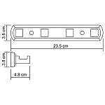Кронштейн настенный Диль Wasserkraft K-3974 Фото 3
