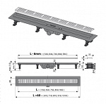 Водоотводящий желоб Alca Plast APZ10-650M Simple, матовый Фото 2