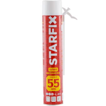 Пена монтажная бытовая всесезонная STARFIX Foam 55 (750мл) Фото 1