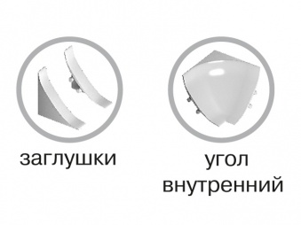 Фурнитура к бордюру для ванн Рико Молдинг Белый Фото 1