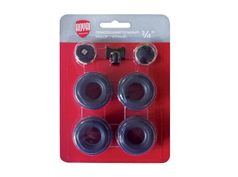 Набор присоединительный Royal Thermo 3/4'' black Фото 1
