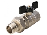 Кран шаровый с американкой 1/2" б. г/ш Stout