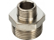 Ниппель переход. 3/4х3/8" ник. Stout
