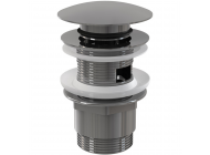 Водослив для умывальника click/clack 5/4" с переливом, цельнометаллический Alca Plast