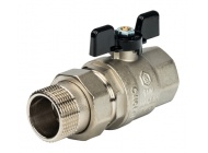 Кран шаровый с американкой 1 1/4" б. г/ш Stout