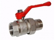 Кран шаровой с американкой 1" р. никель ГАЛЛОП (30)