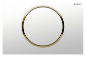 Кнопка для инсталляции GEBERIT Sigma 10 белая/золото Фото 1