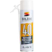 Пена монтажная бытовая всесезонная SOLIDE Foam 40 (500мл) Фото 1